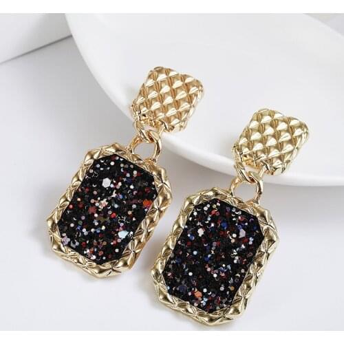 Big Earrings for women Golden fashion jewelry pendientes mujer moda brincos boucle d'oreille large Drop earrings