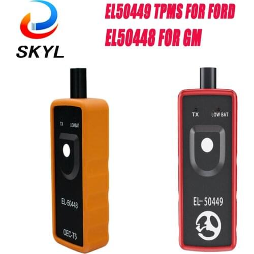 SKYL EL-50449 EL50449 TPMS for Ford EL 50448 EL-50448 for GM Tire Pressure Monitor Sensor TPMS Activation + OEC-T5 TPMS Scanner