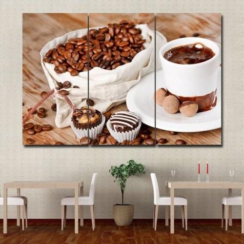 HD Modern decorative painting coffee bean oil painting wall art canvas painting poster and printed canvas for living room decor