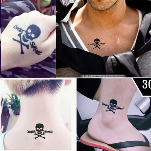 Waterproof Temporary Tattoo Sticker totem band Fake Tatto Personality Flash Tatoo Waist Arm Foot Tato for Girl Women Men Boy