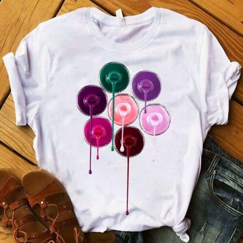 Women 2020 3D Print T Shirt Vogue Fashion Tops O Neck Short Sleeve T Shirts Ladies Graphic Female Tee Clothing