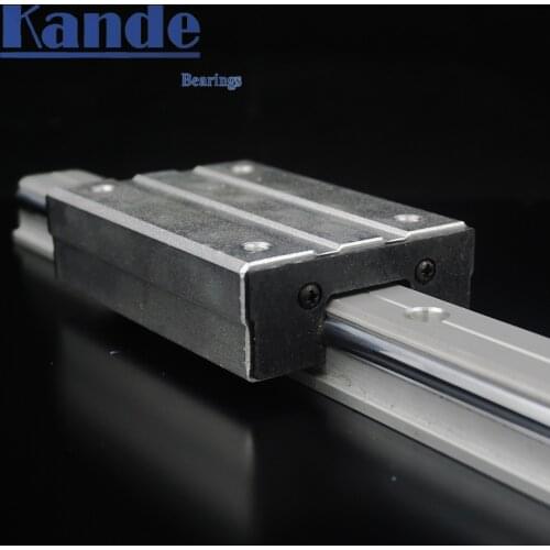 1 external dual-axis roller linear guide LGD6 LGD8 linear guide L 300 500 800mm and 1pc LGB6 or LGD8 linear guide of CNC parts