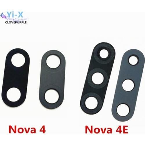 100pcs/lot Rear back main camera glass lens for Huawei Nova 4 4E Nova4 Nova4E