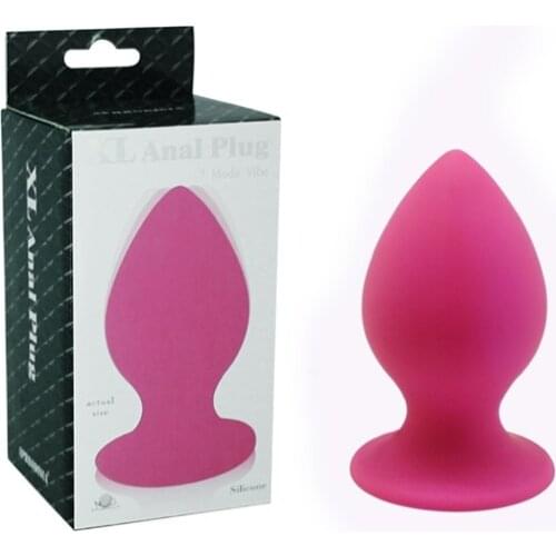 Big Silicone anal plug butt plug anal sex toyswith 7 vibrating speeds 5.2cm 6.2cm 7.2cm 3 sizes for choice Drop shipping