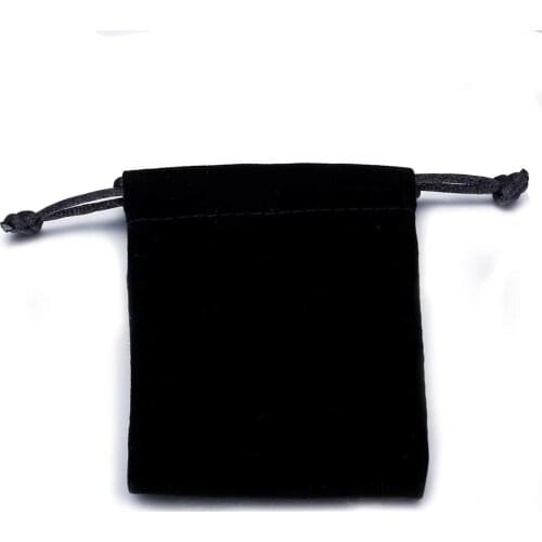Black Velvet Pouch Jewelry Gift Packaging Velvet Bag 7cm*8cm BAG01Z6 10cm*12cm BAG02Z6