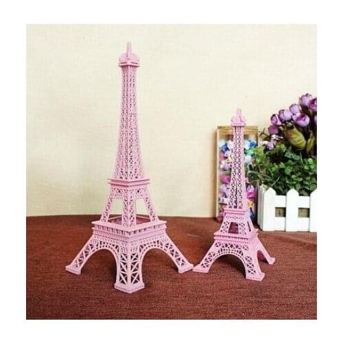 Alloy E-Eiffels PINK Creative Antique style iron tower color alloy ornaments ferris large room world famous landmark
