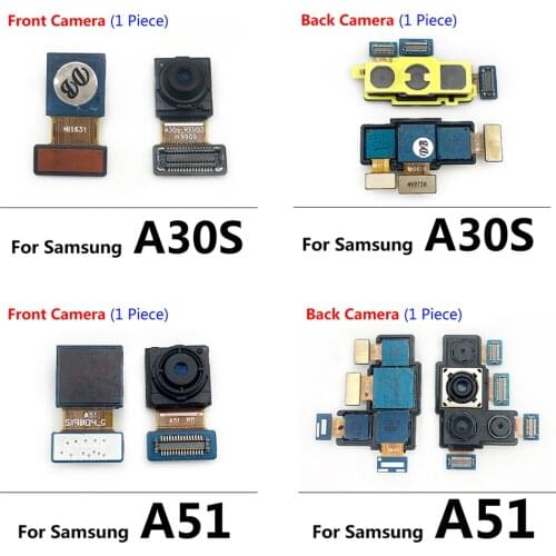 20pcs/Lot, Front Camera Flex With Back Rear Camera Module Flex Cab For Samsung Galaxy A10S A107F A20S A207F A30S A307F A51 A515F