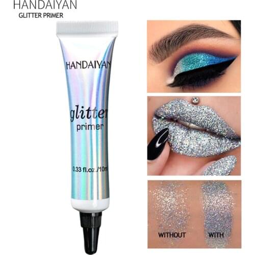 HANDAIYAN Glitter Eyeshadow Primer Sequins Fixed Eyeshadow Glue Long Lasting Eye Makeup Liquid For Eyeshadow And Lip TSLM2