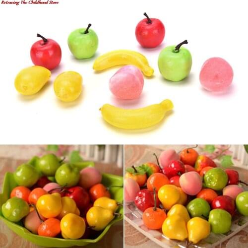 10PCS/lot Kids Vegetables Toy Pretand Play Fruit Toy Kids Kitchen Miniature Food Game For Girls And Boys Kitchen Toys