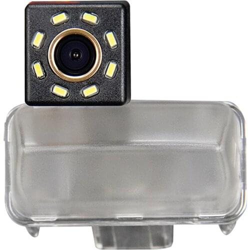 Misayaee Car Rear View Reverse Parking Camera Golden 8 LED for Toyota YARiS L 2014 2015 Camry 2012 2013 Highlander 2015