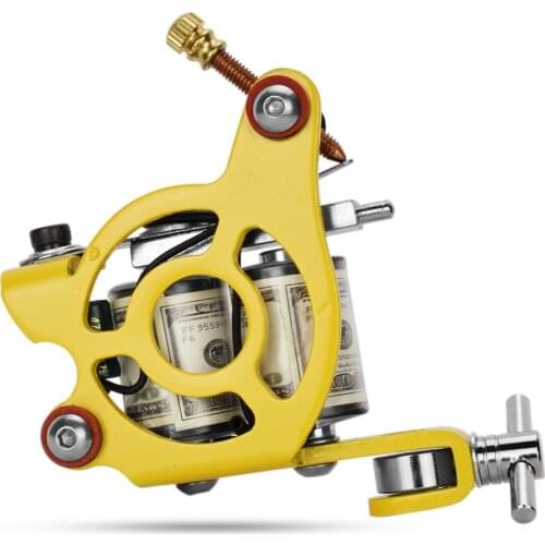 Stainless Steel Tattoo Coil Machine Gun Professional Liner Shader 10 Wrap Coils Liner Shader Body Art Coil Tattoo Machine