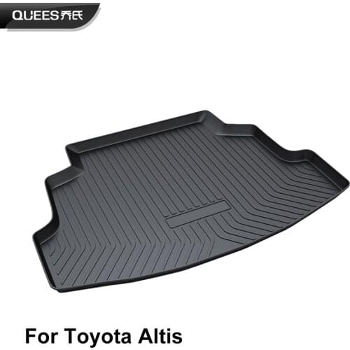 QUEES Custom Fit Cargo Liner Carpet Mat for Toyota Altis 2014 2015 2016 2017