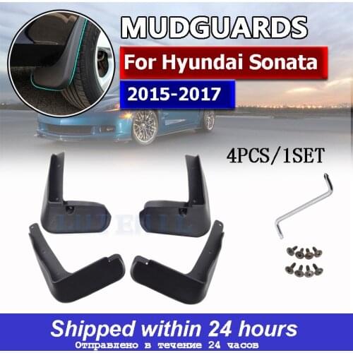 OE Styled Molded Car Mud Flaps For Hyundai Sonata 2015 - 2017 Mudflaps Splash Guards Mud Flap Mudguards Car Styling 2016