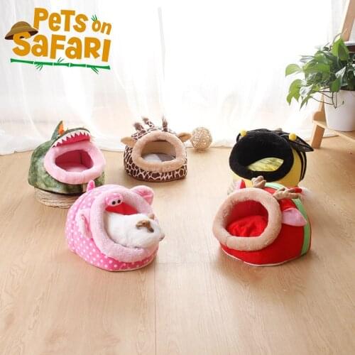 Hamster House Guinea Pig Hamster Cotton House Pet Bed House Small Animal Nest Winter Warm For Rodent/Guinea Pig/Rat/Hedgehog