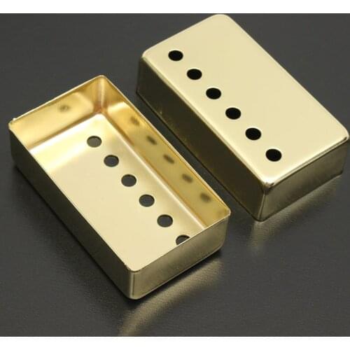 Set of 2 Humbucker LP Guitar Pickup Cover Nickel Covers 50mm & 52mm P ole Spacing Fits Epiphone Les Paul