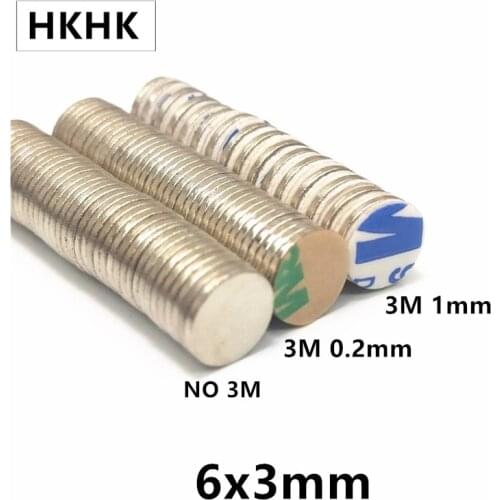 6x3mm Neodymium Magnet Permanent Rare Earth Magnets 6x3 Super Strong Magnetic Sheets Imanes 6*3
