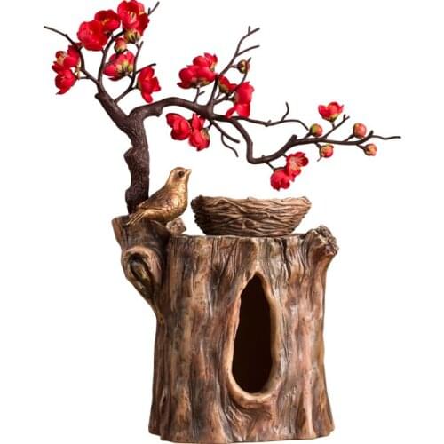 New Chinese fashion dining table tissue box creative plum tree living room decoration modern light luxury napkin holder