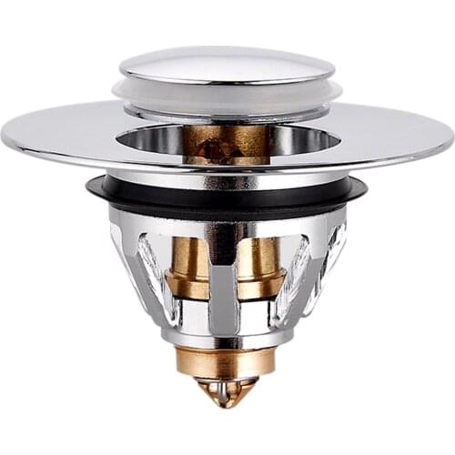 New 62mm Universal Basin Pop-up Drainage Filter Hair Connector Bathtub Plug Filter Shower Sink Filter Plug Kitchen Accessories