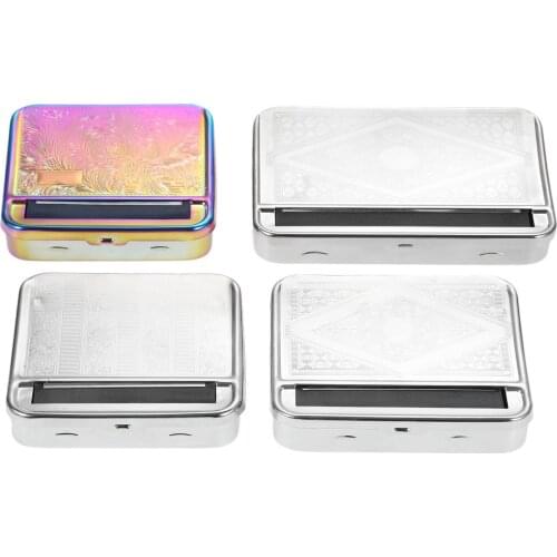 Semi-automatic Adjustable Metal Cigarette Rolling Machine Box Suit For 70/78/110MM Cigarette Rolling Cigarette Case Accessories