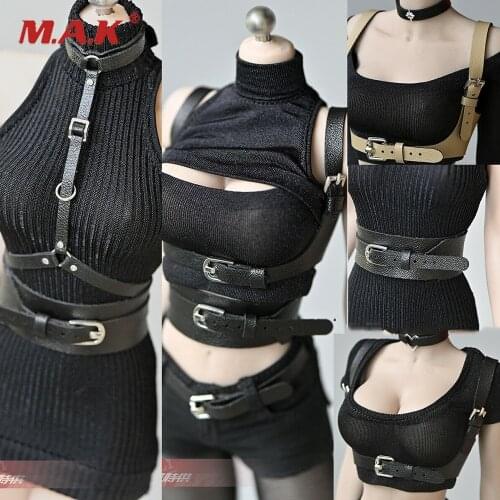 5colors 1/6 Scale Solider Figure Scene Accessories Leather belt Goth Bandage Belt Girdle for 12'' Action Figure Body