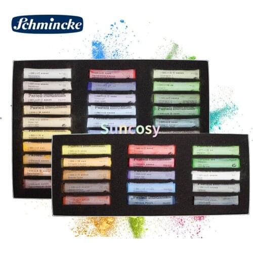 Schmincke Extra-Soft Pastel Multi-Purpose Portrait Landscape Set, Set of 15 30 Colors, Purest Medium of Handmade