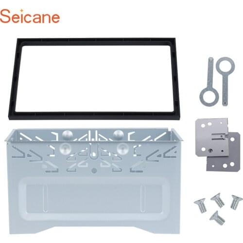 Seicane Fascia Frame DVD CD Refitting Trim Mount Kit Dashboard For Universal VW Jetta Golf MK4 Sharan Passat B5 Bora Polo Chico