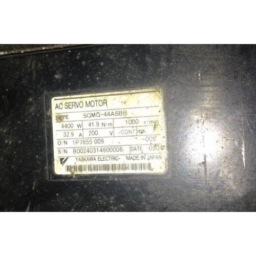 Servo motor SGMG-44ASBB , 90% appearance new ; 3 months warranty ; in stock, fast delivery