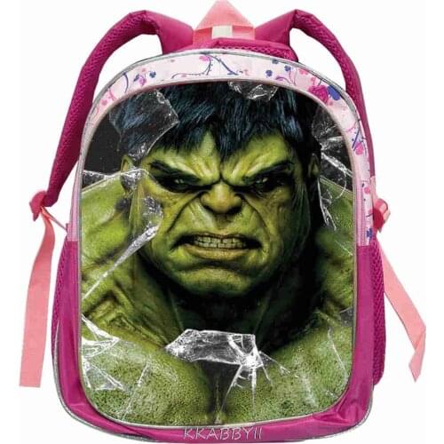 16inch Superhero Hulk School Bag for Kids Girls Boys Backpack Children Schoolbag Pencil Bag Toddler Schoolbag