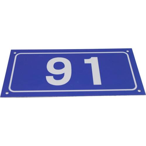 Reflective Door Sign Number Custom Made 1mm With UV Print Door Plates House Number Aluminum Alloy 20x10cm Drop Shipping