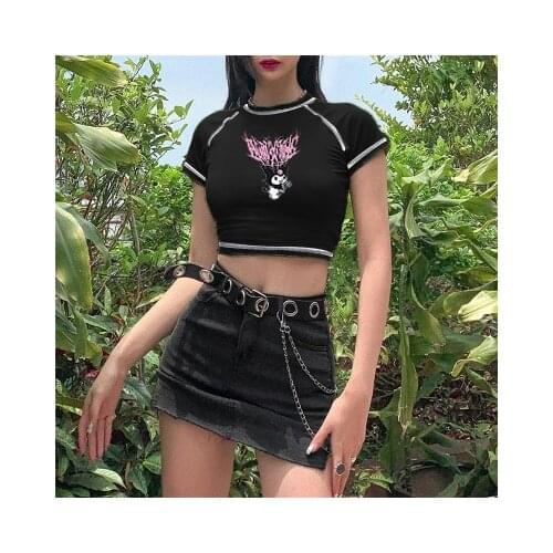 Y2k T-shirt vintage T-shirt Street shirt Harajuku shirt Punk shirt Gothic shirt Rap shirt Gothic T-shirt aesthetic T-shirt