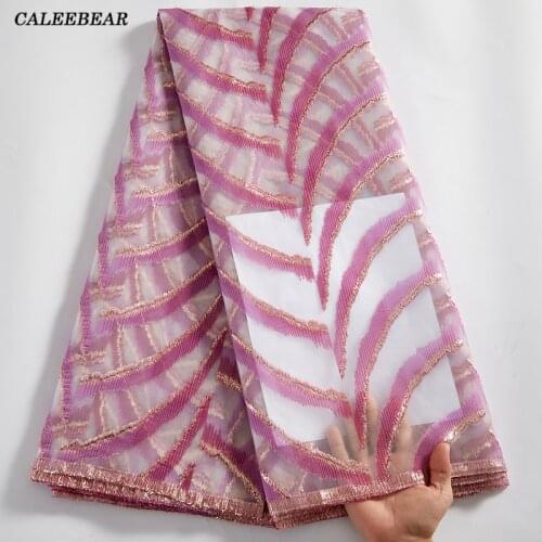 High Quality Brocade Lace Fabric 2021 Onion African Jacquard Lace Fabric French Tulle Lace Fabric For Nigerian Party Dress S2531
