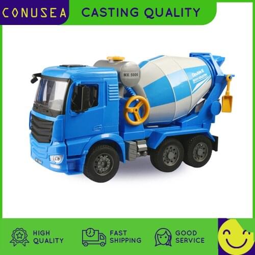 1/20 Big Model Car Simulated Engineering Mixer Truck Tractor Model Inertia Toys Caterpillar Learning Educational Toy for Boy Kid