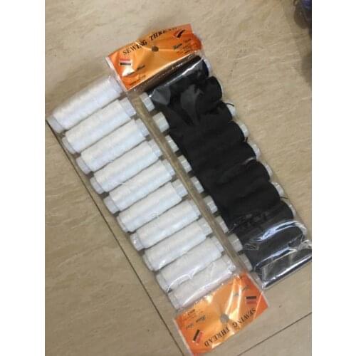 10pcs Polyester Spool Sewing Thread Hand Quilting Sewing Machine Embroidery Sewing Thread Home DIY Sewing