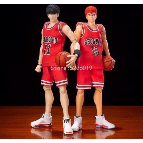 22cm SLAM DUNK Anime Figure 10# Sakuragi Hanamichi Action Figure 11# Kaede Rukawa Figurine Toys Movable Joints Model Doll Gifts