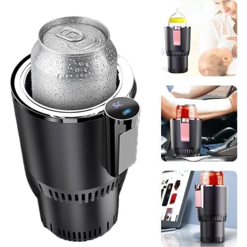 12V Car Heating Cooling Cup 2-In-1 Home Car Office Cup Warmer Cooler Smart Car Cup Mug Holder Tumbler Cooling Beverage Drink Can
