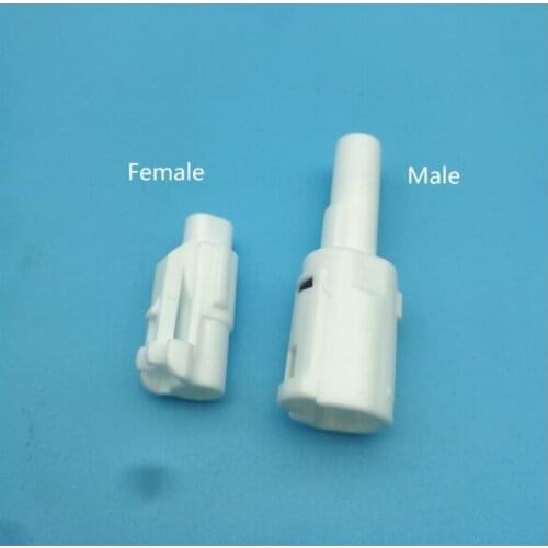 Free shipping 10pcs 1 Pin Female or male 2.3mm household auto wiring harness connector 6180-1181 6187-1171