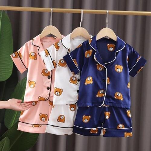 Kids Pajamas Set Toddler Sleepwear New Summer Pijamas For Boys Clothes Baby Girls pajamas Suit Boys Pyjamas Children Clothing