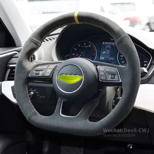 DIY suede Car Steering Wheel Cover for MG MG6 ZS MG5 MG3f HS Accessories wear-resistant car accessories Auto parts