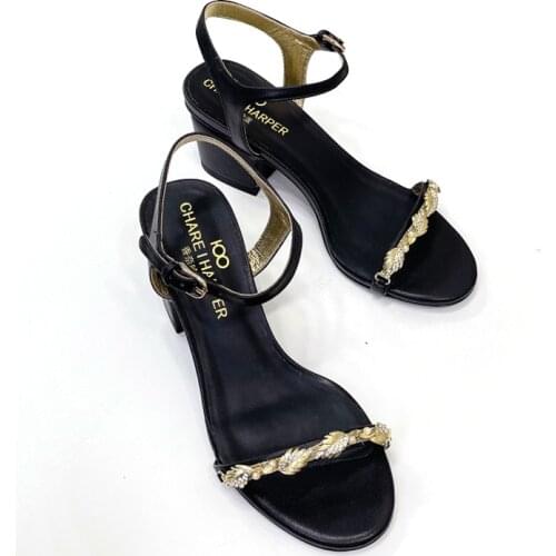 Italian charei100 crystal diamond womens shoes, slippers, womens sandals, non slip rubber sole, interior leather, counter box