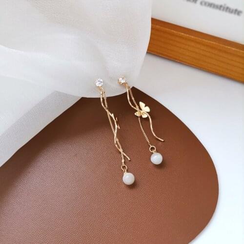 Mihan S925 needle Fashion Jewelry Butterfly Earrings Sweet Design Hot Selling Chain Stick Drop Earrings For Girl Lady Gifts