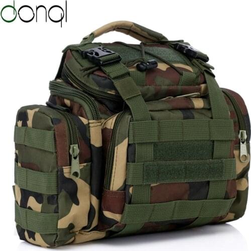 DONQL Multifunctional Fishing Bag Outdoor Backpack Fishing Waist Bag Lure Shoulder Tackle Bag Fishing Daypack Equipment