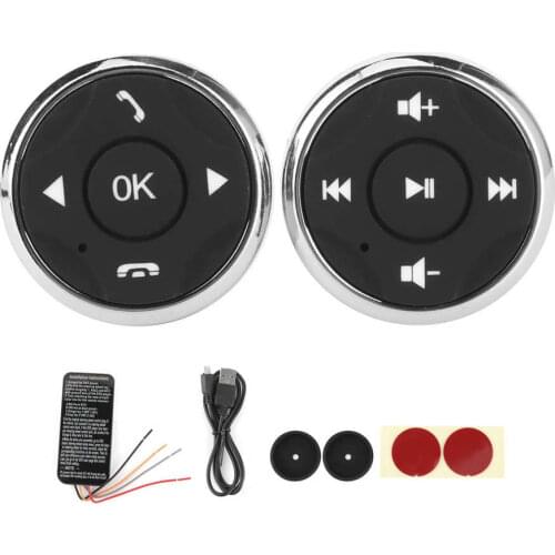 Multifunction Steering Wheel Button USB Rechargeable Controller for Android Multimedia Player ABS Car Accessory