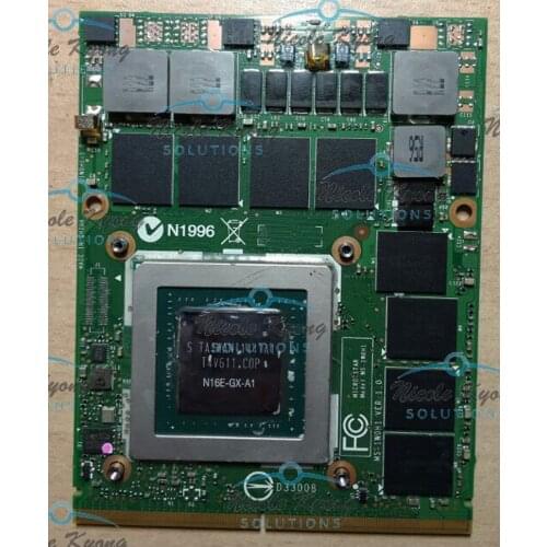 MS-1W0H1 GTX 980M GTX980M 8G DDR5 256bit VGA Video Card For MSI 16F3 16F4 1762 1763 GT60 GT80 GT72 GE72 Series