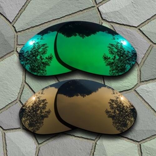 Jade Green&Bronze Copper Sunglasses Polarized Replacement Lenses for X Metal XX