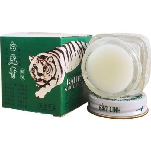 Original White Tiger Balm Cream For Headache Toothache Stomachache Pain Relieving Balm Dizziness Massage cream