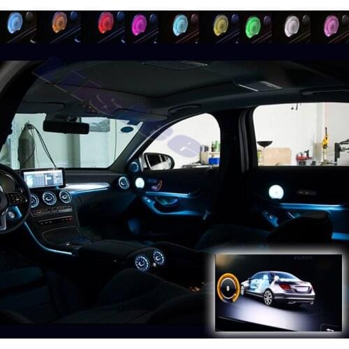 Car Ambient light Atmosphere Midrange Speaker Cover Light Original style For Mercedes Benz MB W213 NTG System Color Changed LED
