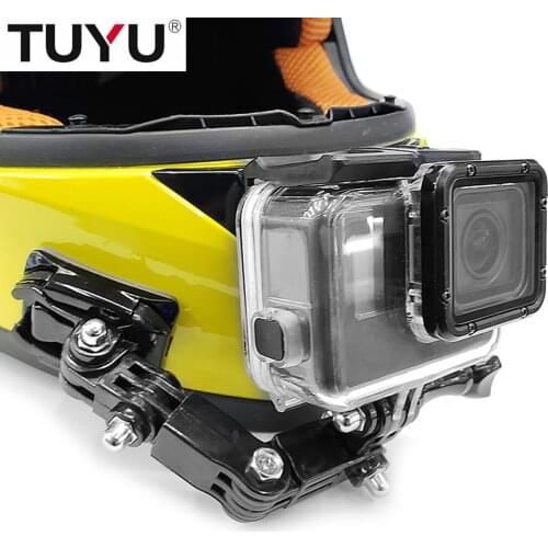 Adjustable Helmet Curved Adhesive Side Mount for xiaomi yi 4K GoPro Hero 4 5 6 7 8 9 Sjcam Sj4000 EKEN action Camera Accessories