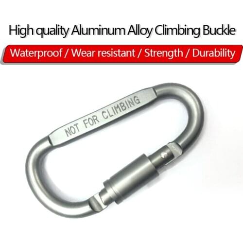 1/2/5Pcs Professional Climbing Carabiner D Shape Mountaineering Buckle Safety Hook Lock For Outdoor Climbing Equipment