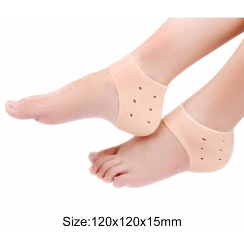 1Pcs Comfortable Gel Silicone Cracked Foot Heel Skin Moisturizing Socks Protector Washable Non-toxic Drop Shipping