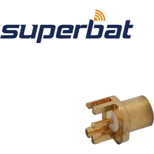 Superbat 10pcs MCX End Launch Jack Female End Launch PCB Mount .031 RF Coaxial Connector